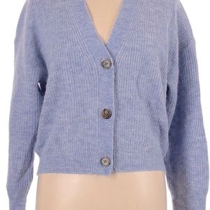 NWT: J. Crew - Alpaca & Wool blend Light Blue Cardigan